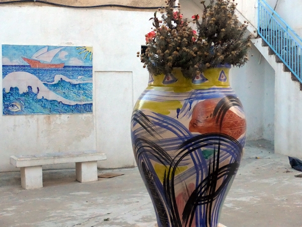 Mazara_Keramik auf dem öffentlichen Platz