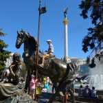 sonntägliches Leben auf dem Maidan