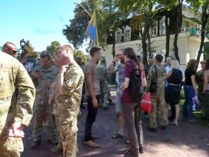 Soldaten am Michaelskloster
