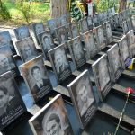 Gedenken an die "Helden" des Majdan 2014 in der Instiutska Vuliza/Straße der Helden